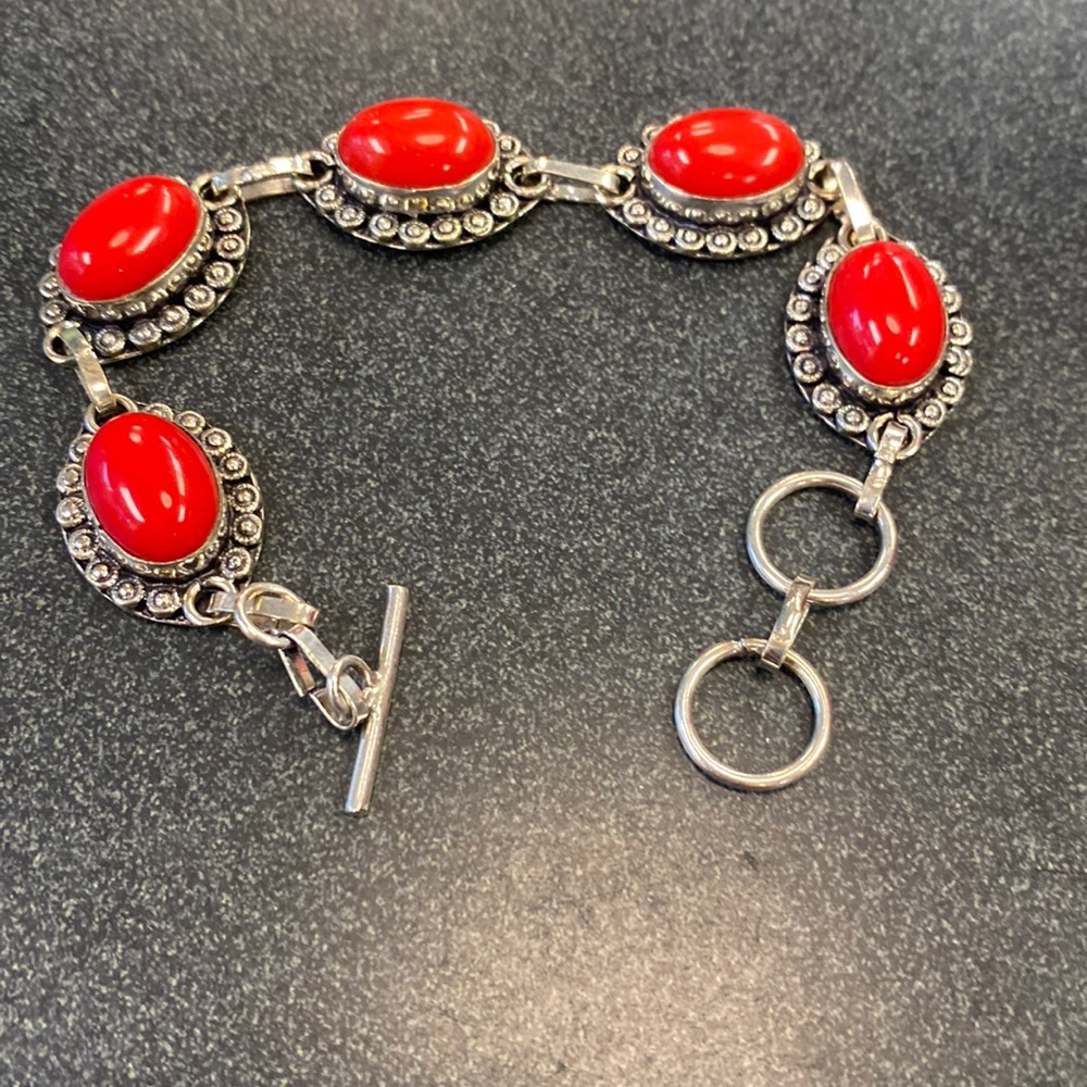 coral bracelet